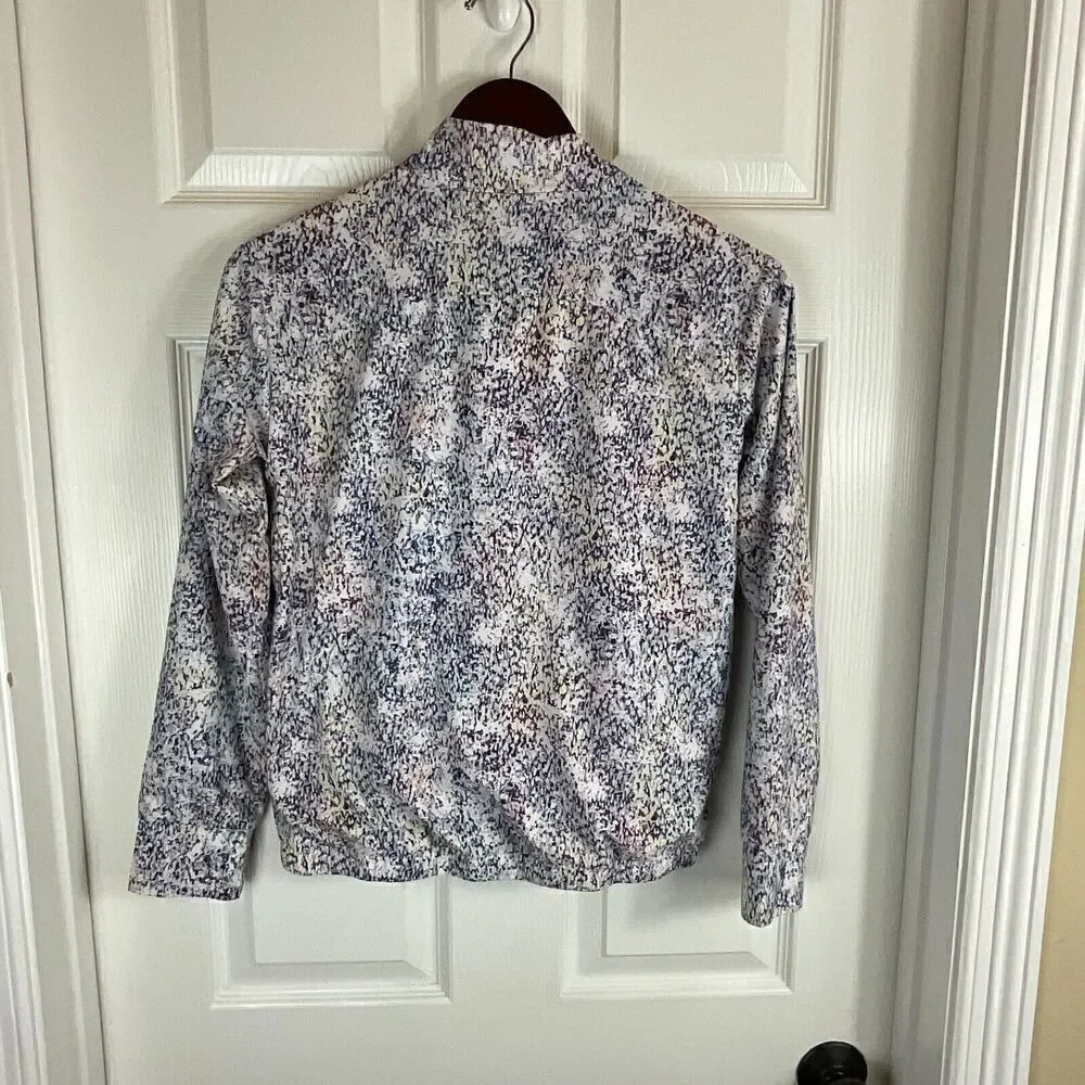 Athleta Girls Ice Storm Size L 12  Full Zip Multicolor Jacket Spring Active U2